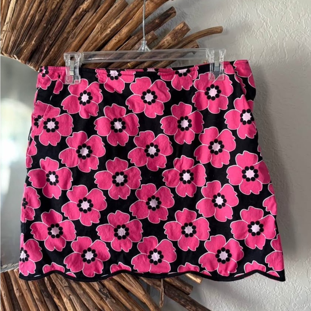 Golftini Floral Pink and Black Women's Skort